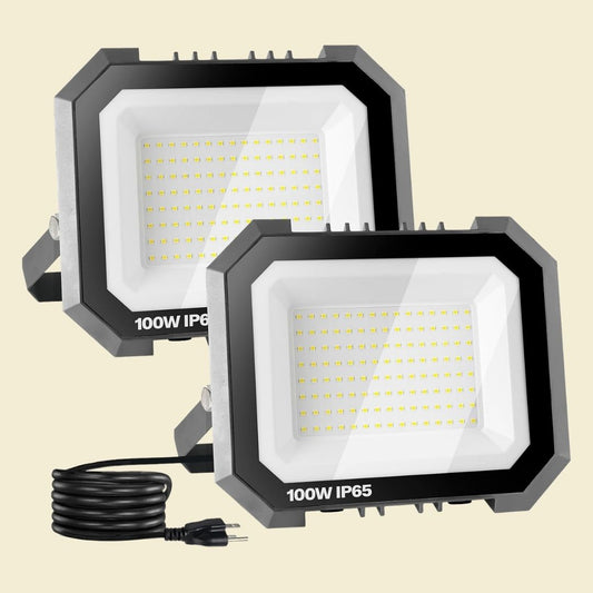 Valo – Tehokas 100W IP65 LED-valonheitin pistokkeella